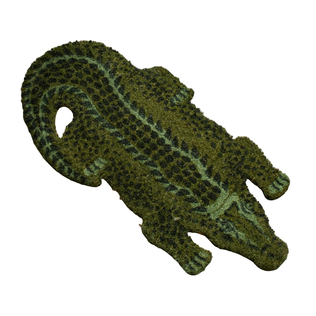 Large Green Crocodile Doormat