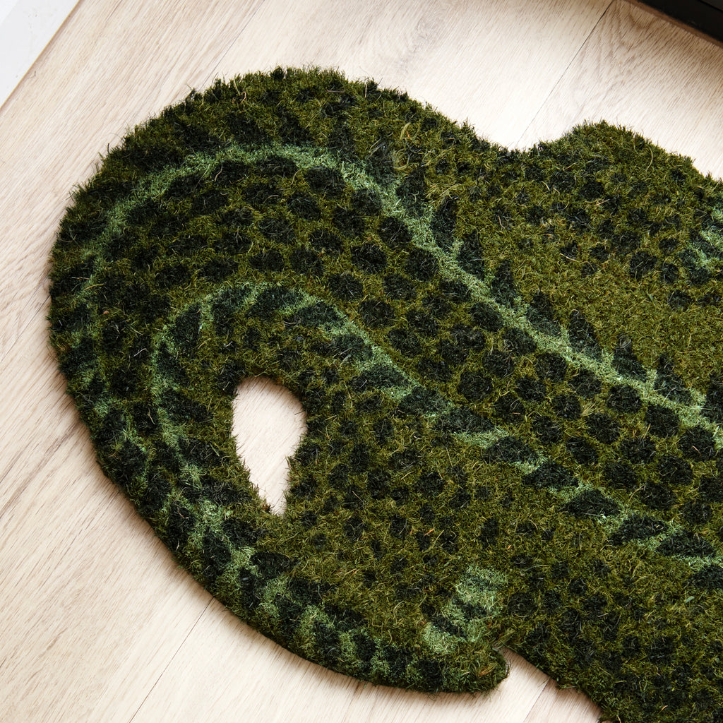 Large Green Crocodile Doormat