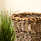 Antique Wash Willow Paper Bin