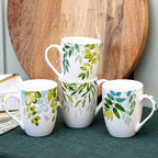 Set mit 4 salbeigrünen Tassen 350 ml