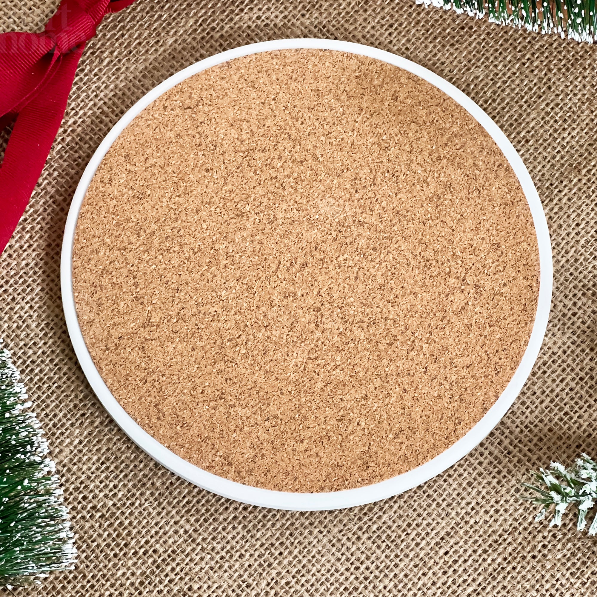 Keramik-Weihnachts-Rotkehlchen-Untersetzer