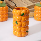 Medium Ceramic Orange Vase
