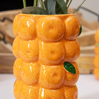 Medium Ceramic Orange Vase