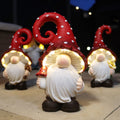 Toadstool Gnome Solar Garden Ornaments