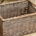 Extra Large Antique Wash Wicker Storage Basket