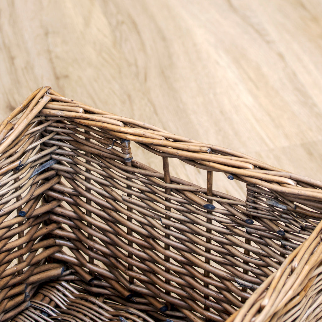 Extra Large Antique Wash Wicker Storage Basket