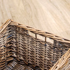 Extra Large Antique Wash Wicker Storage Basket