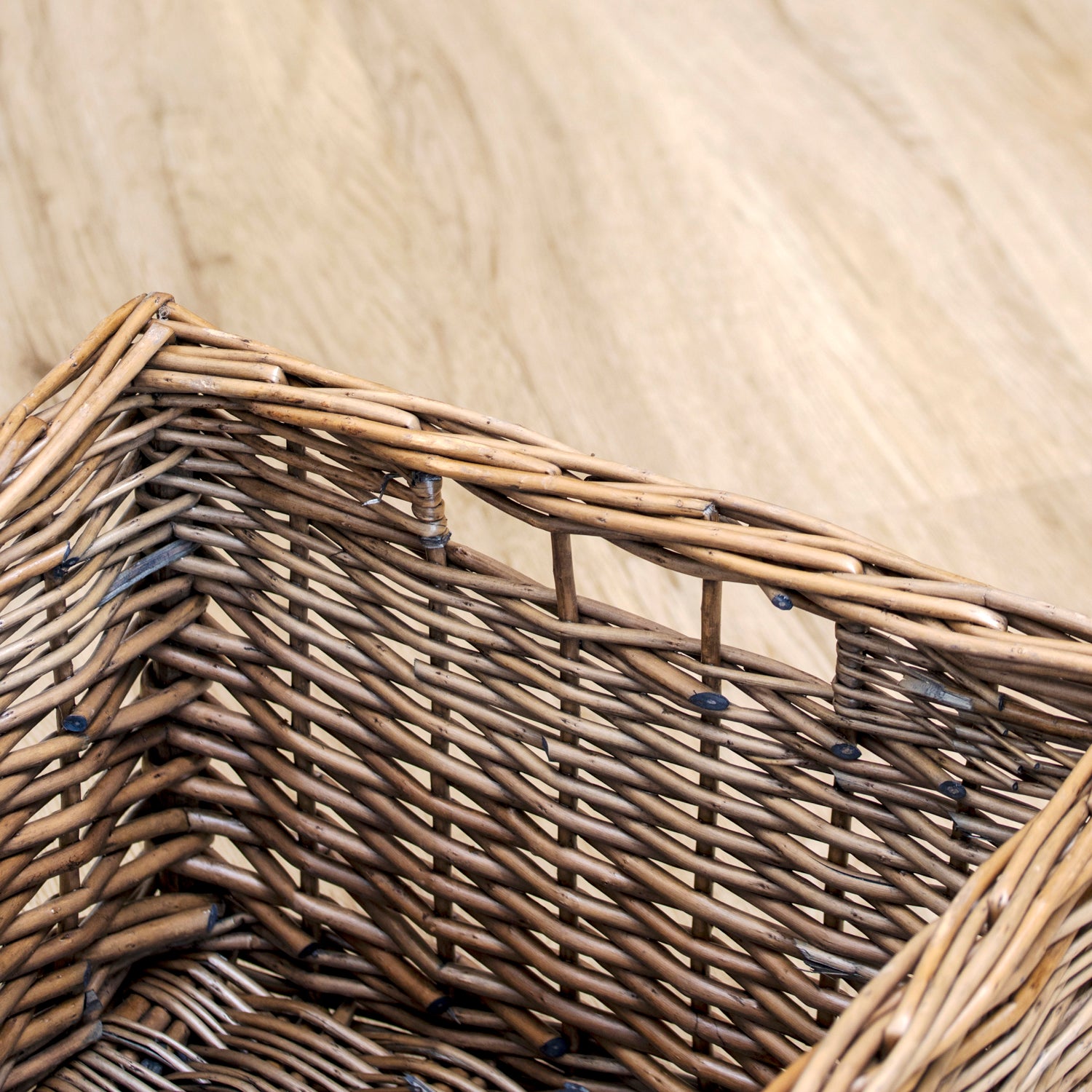 Extra Large Antique Wash Wicker Storage Basket