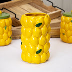 Medium Yellow Lemon Vase
