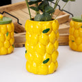 Medium Yellow Lemon Vase