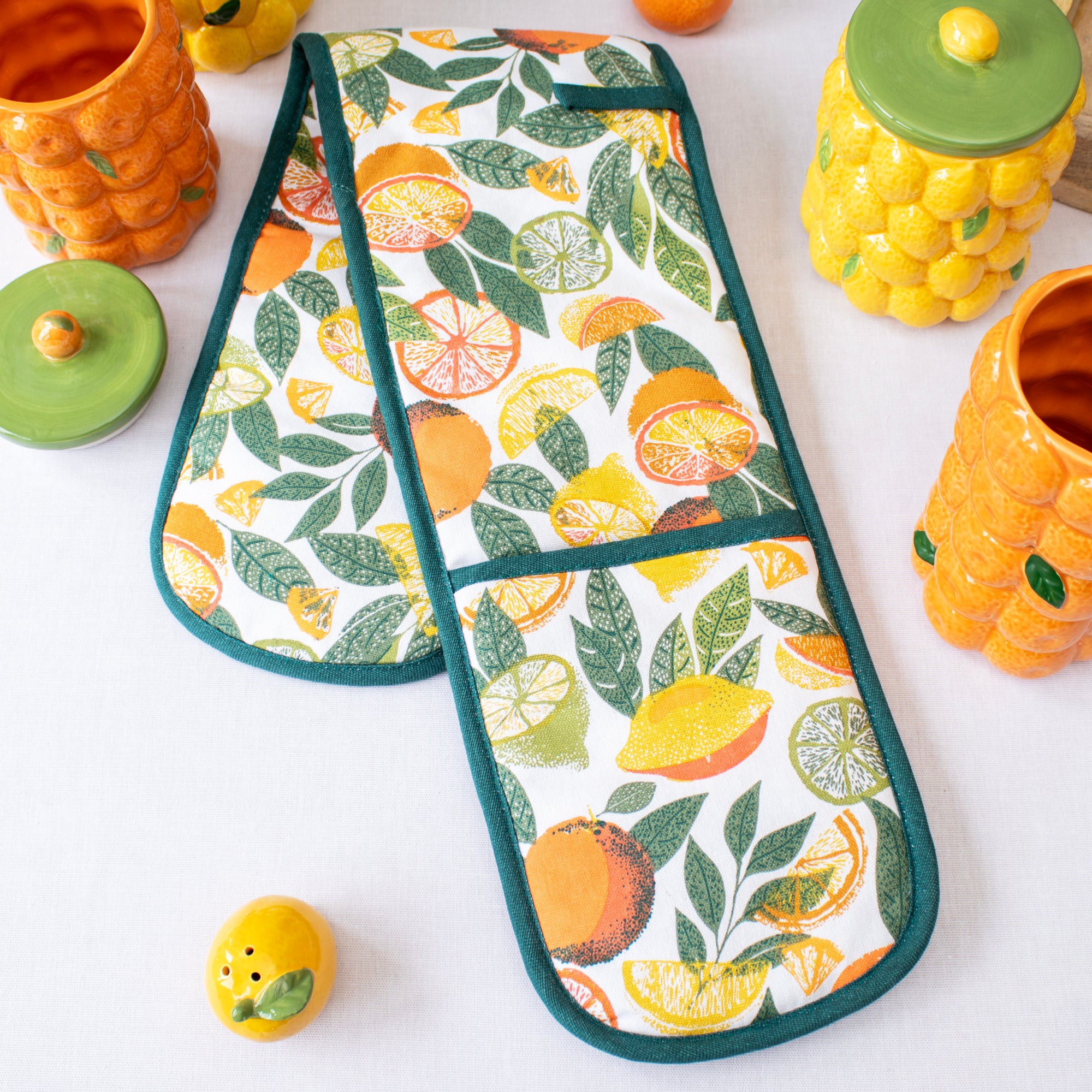 Citrus Fruits Cotton Oven Glove