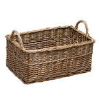 Shallow Antique Wash Storage Basket