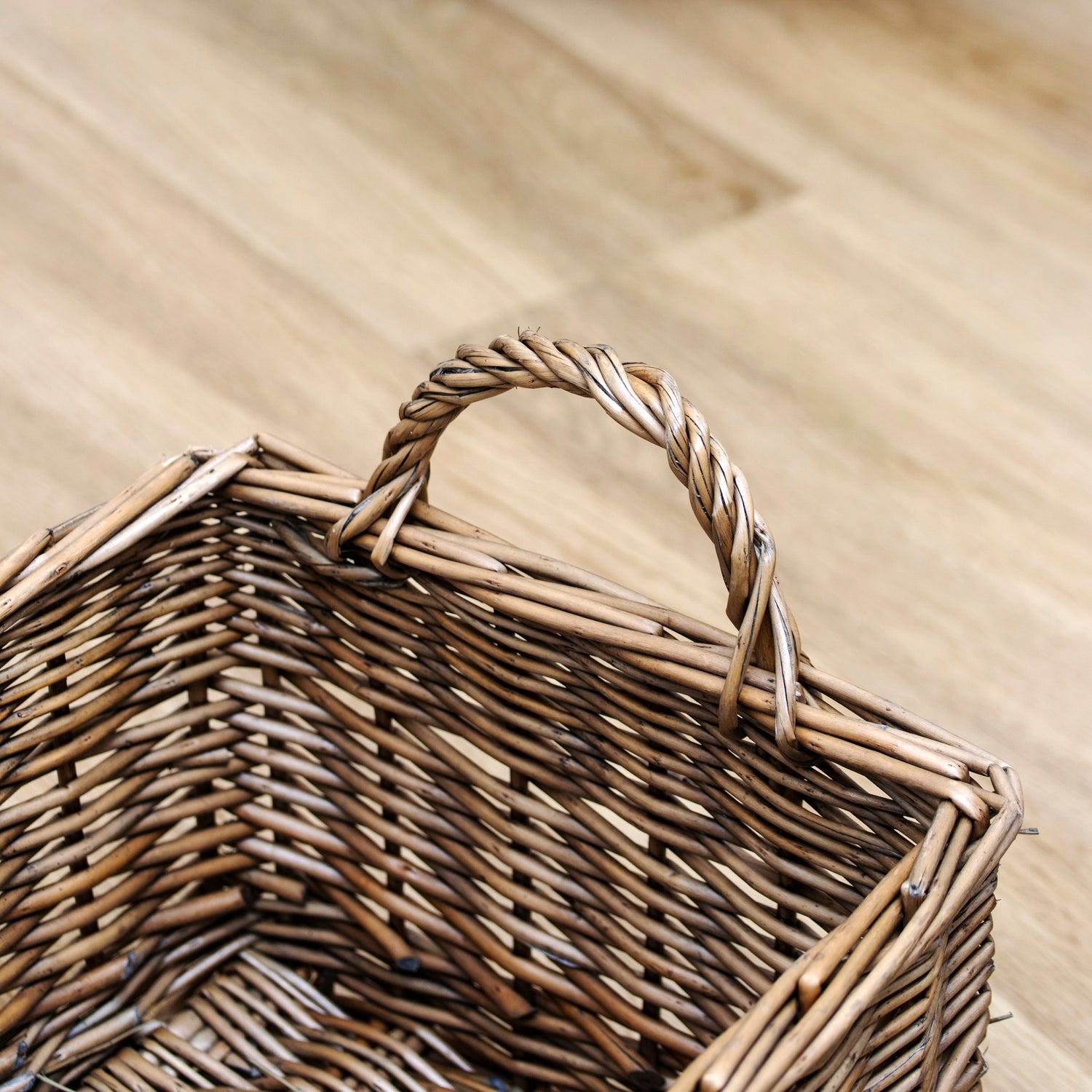 Shallow Antique Wash Storage Basket