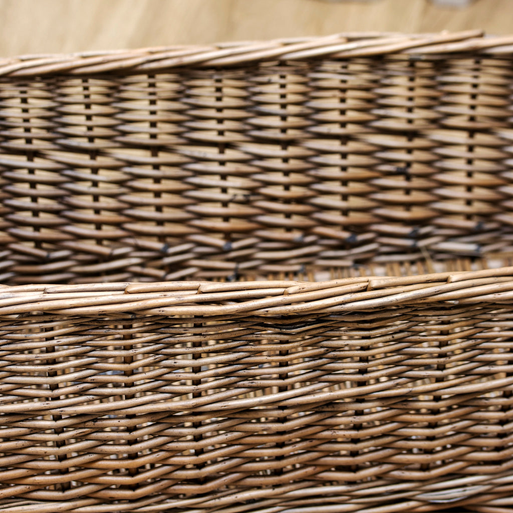 Shallow Antique Wash Storage Basket