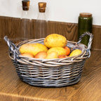 Antique Wash Willow Display Tray With Plastic Lining