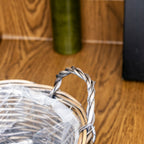 Antique Wash Willow Display Tray With Plastic Lining