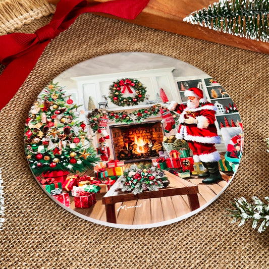 Ceramic Santa Claus Trivet