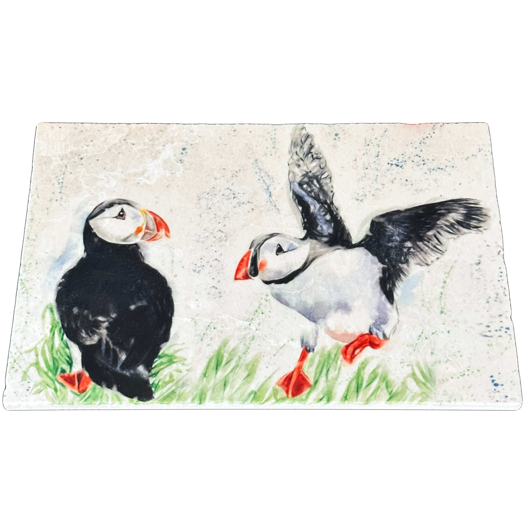 Handmade Marble Puffin Sharing Board