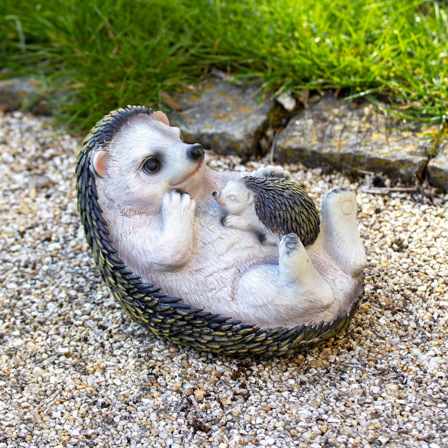 Hedgehog & Cub Garden Ornament