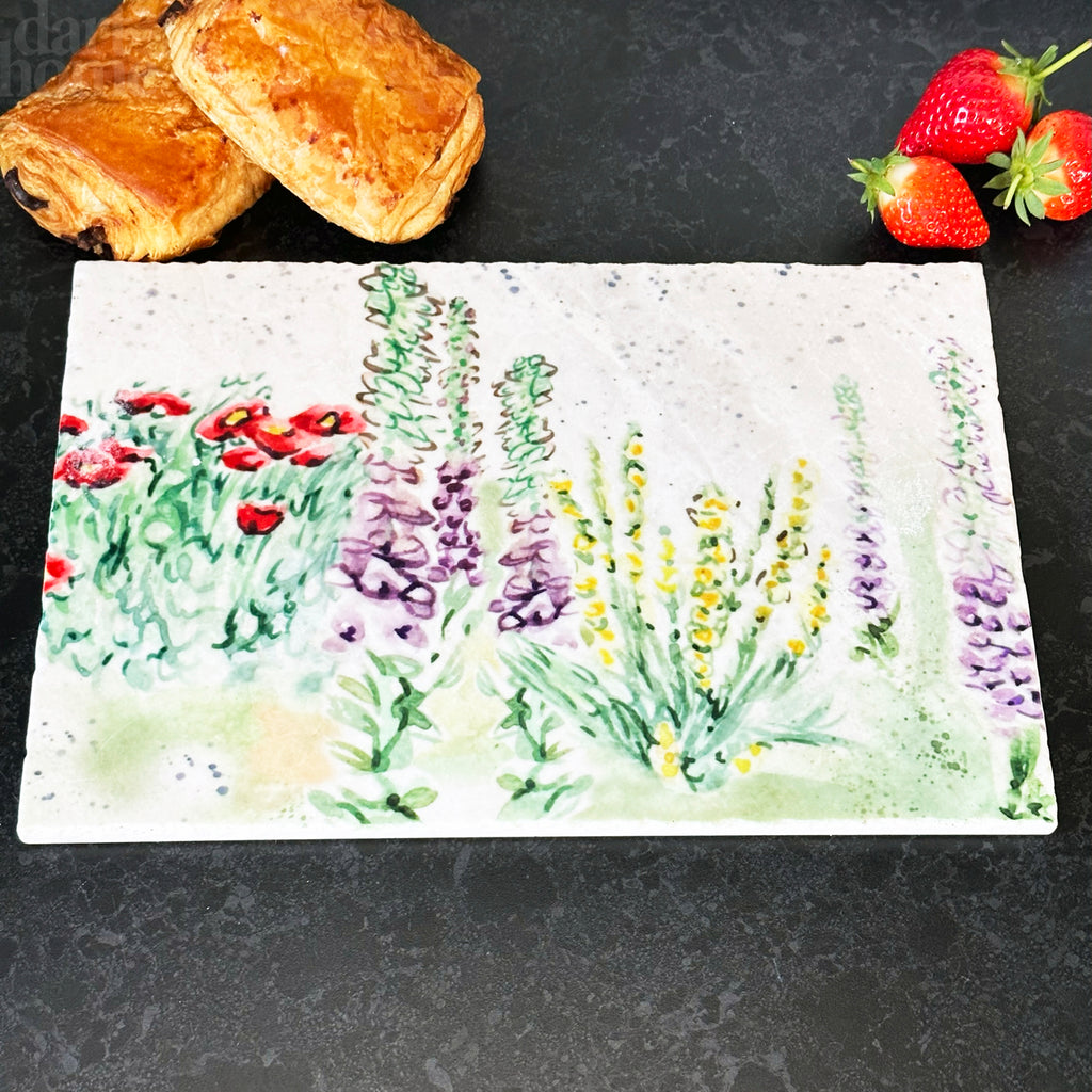 Marmor-Blumen-Splash-Sharing-Board