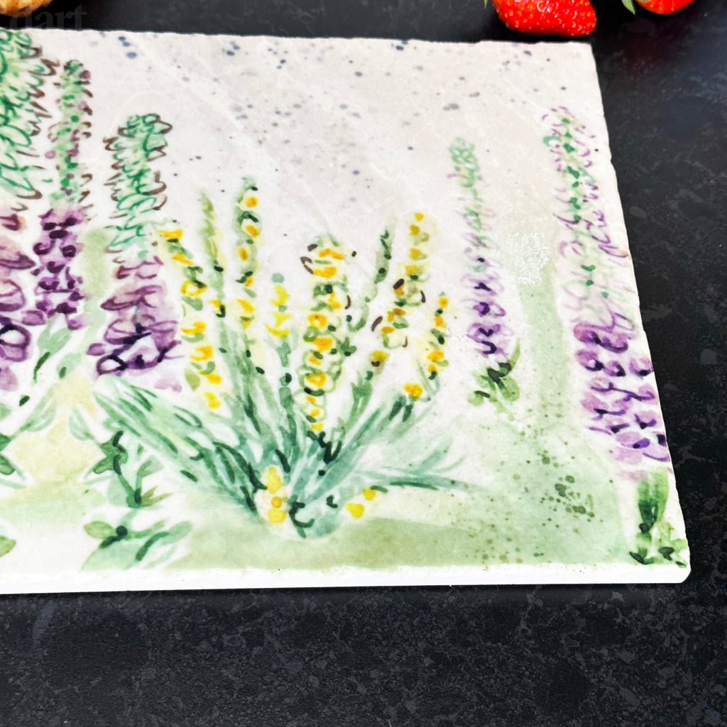 Marmor-Blumen-Splash-Sharing-Board