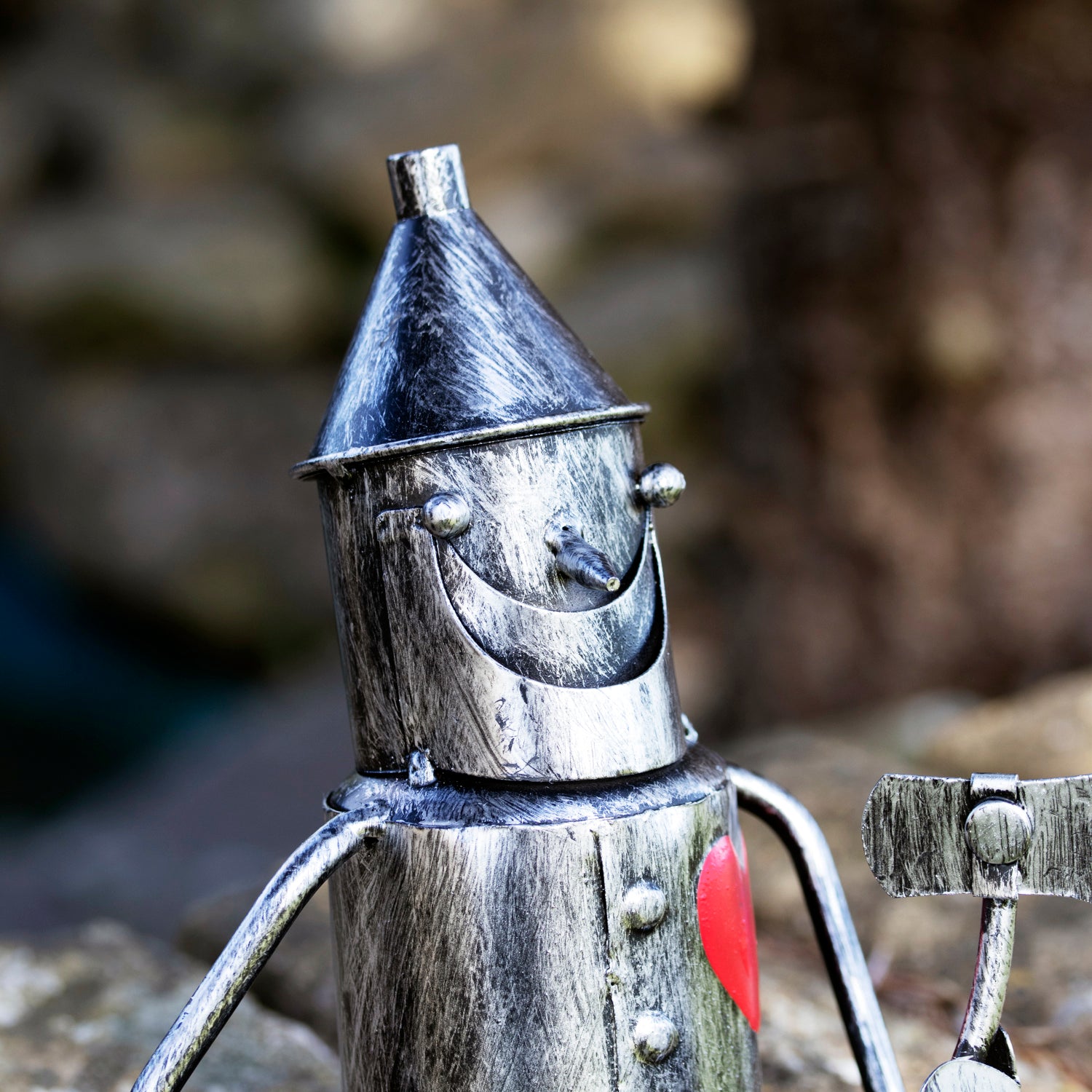 Sitting Tin Man Garden Ornament