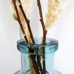 Tall Recycled Glass Dimple Vase