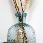 Tall Recycled Glass Dimple Vase