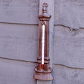 Cast Iron Water Fountain Garden Thermometer