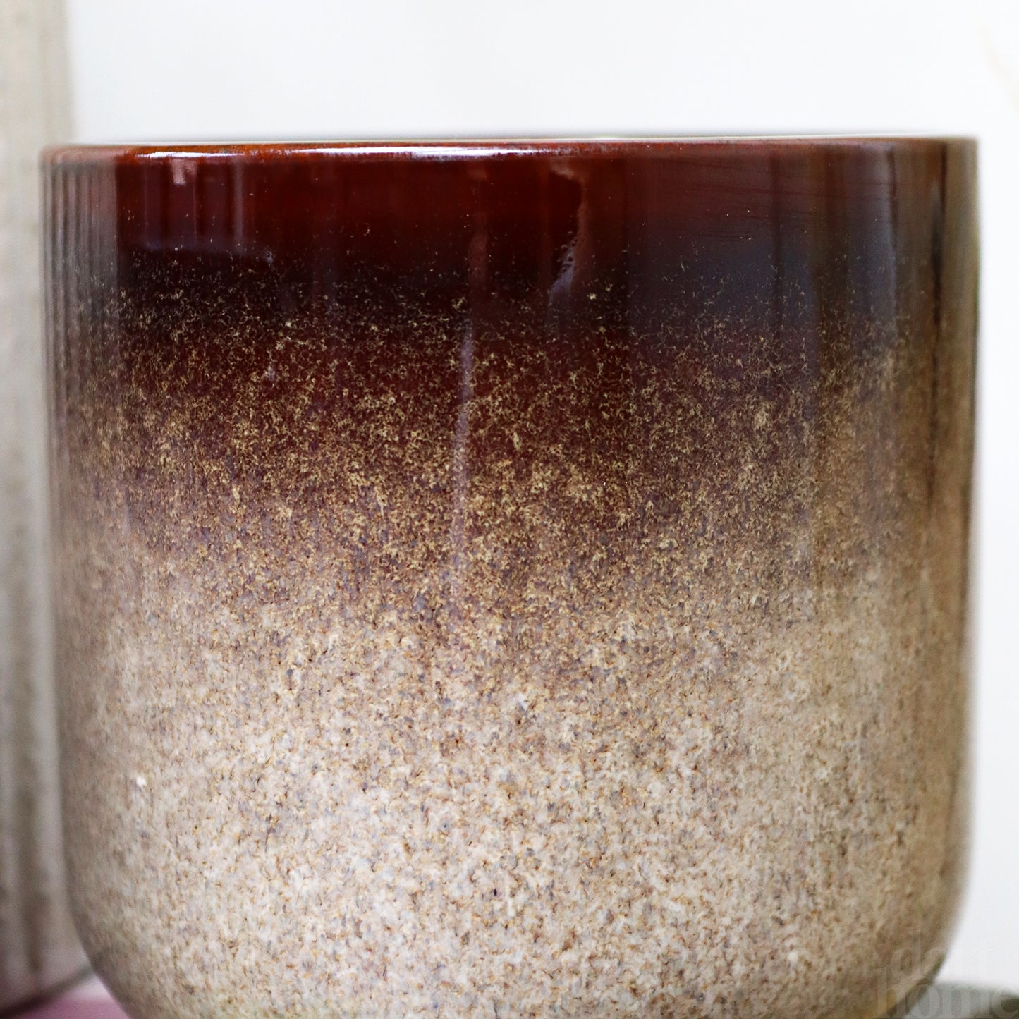 Brown Ombre Amber & Sandalwood Scented Candle