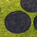 Set Of 3 Round Insect Rubber Stepping Stones