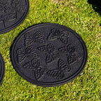 Set Of 3 Round Insect Rubber Stepping Stones