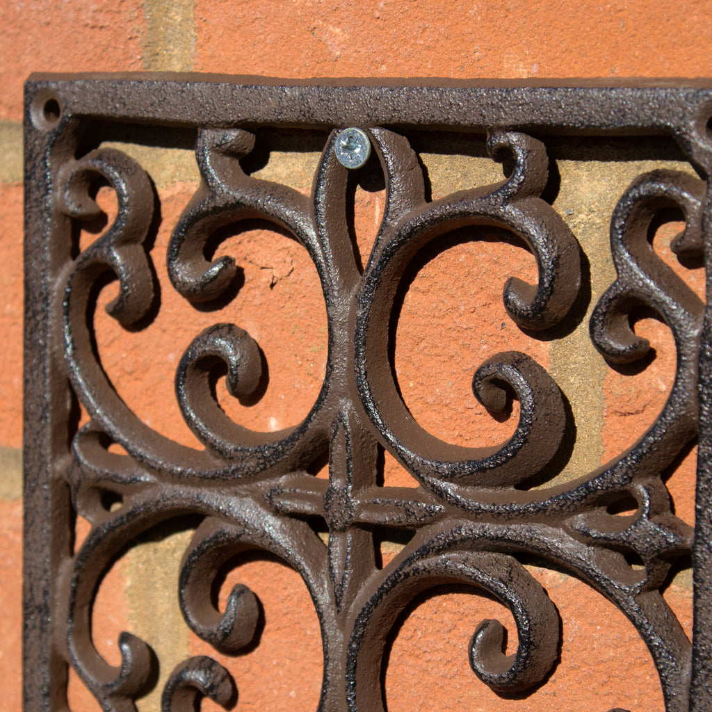 Lattice Cast Iron Single Wall Plant Pot Holder