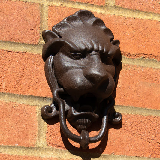 Cast Iron Lion Head Door Knocker