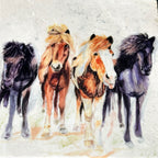 Handmade Marble Pony Club Trivet