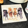Handmade Marble Pony Club Trivet