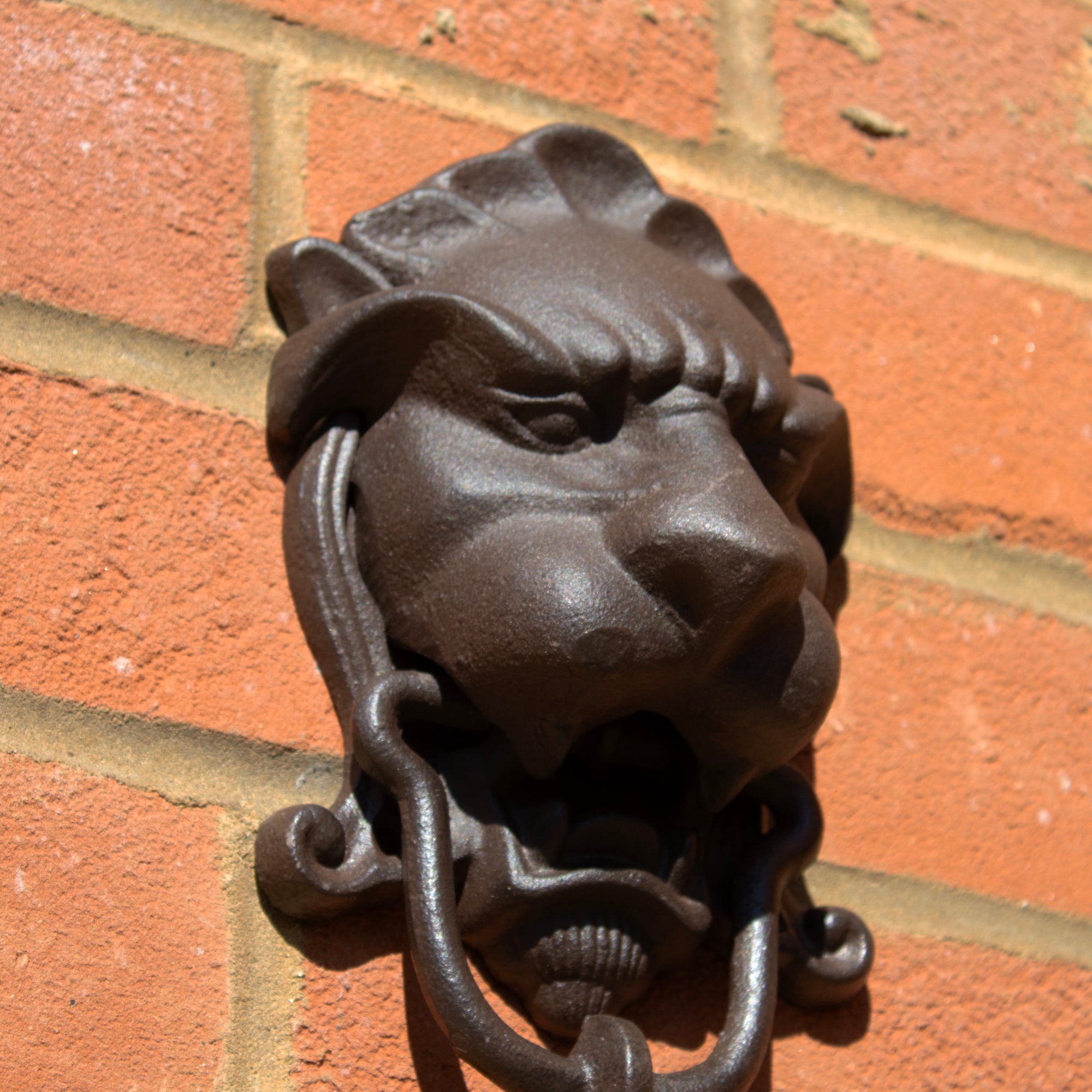 Cast Iron Lion Head Door Knocker