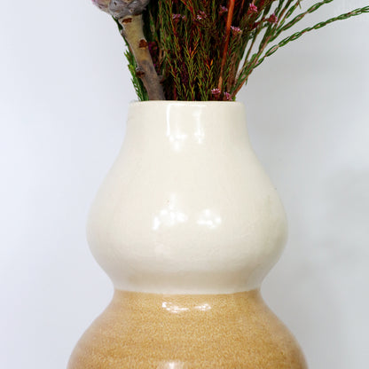 Tall Reactive Glaze Sandstone Vase