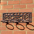 Lattice Cast Iron Triple Wall Plant Pot Holder