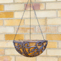 Scroll Cast Iron Hayrack Hanging Basket Planter