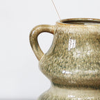 Reactive Glaze Crackle Urn Vase