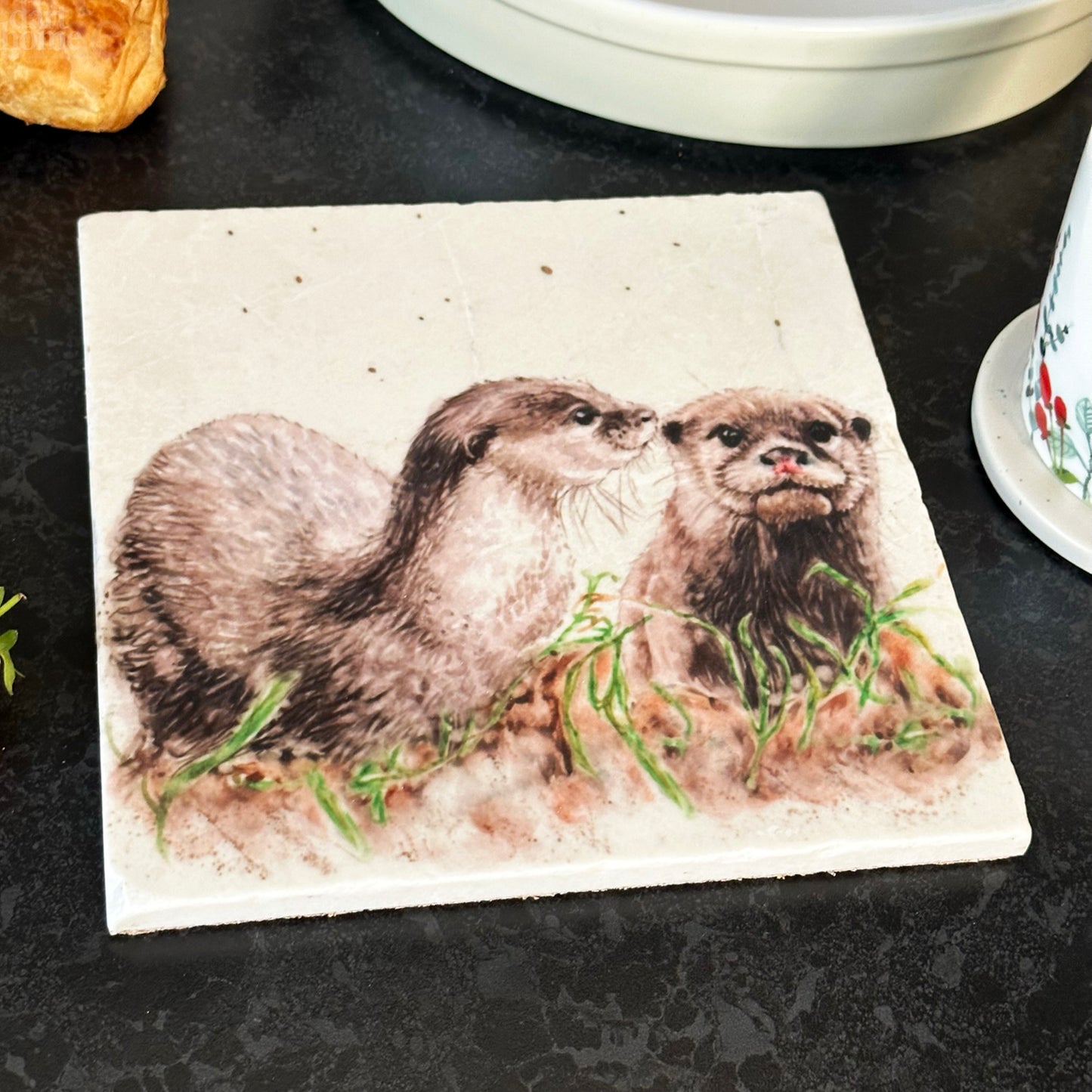 Marble Otter Tales Trivet