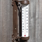 Cast Iron Fleur-de-Lis Wall Thermometer