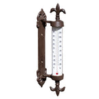 Cast Iron Fleur-de-Lis Wall Thermometer