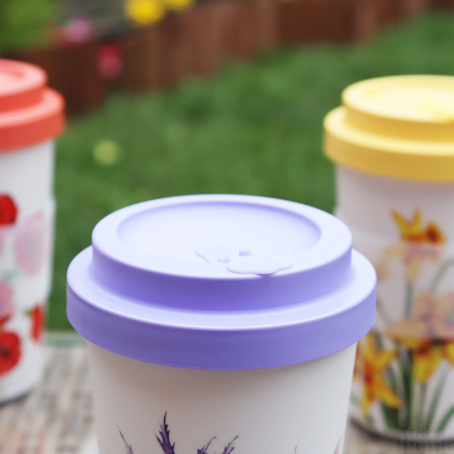 Purple Thistle Flower Travel Mug