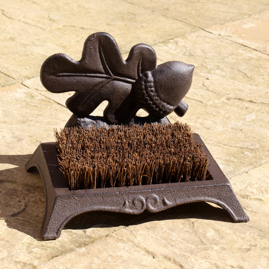 Cast Iron Acorn Boot Brush