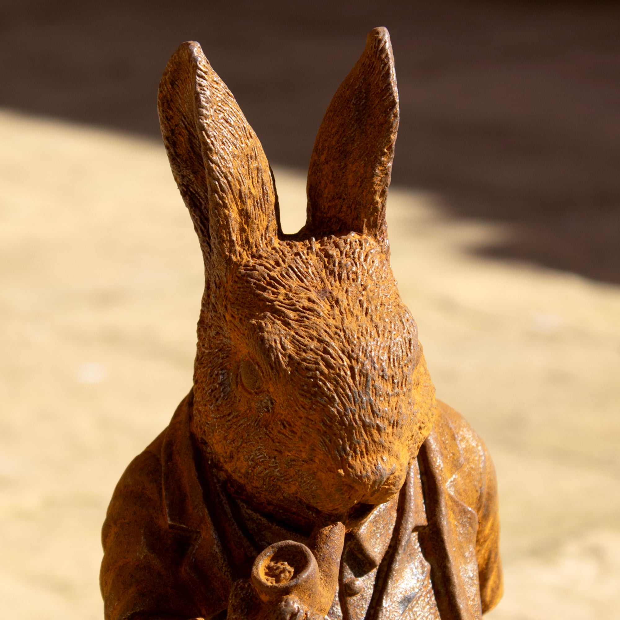 Rusty Mr Rabbit Sculpture