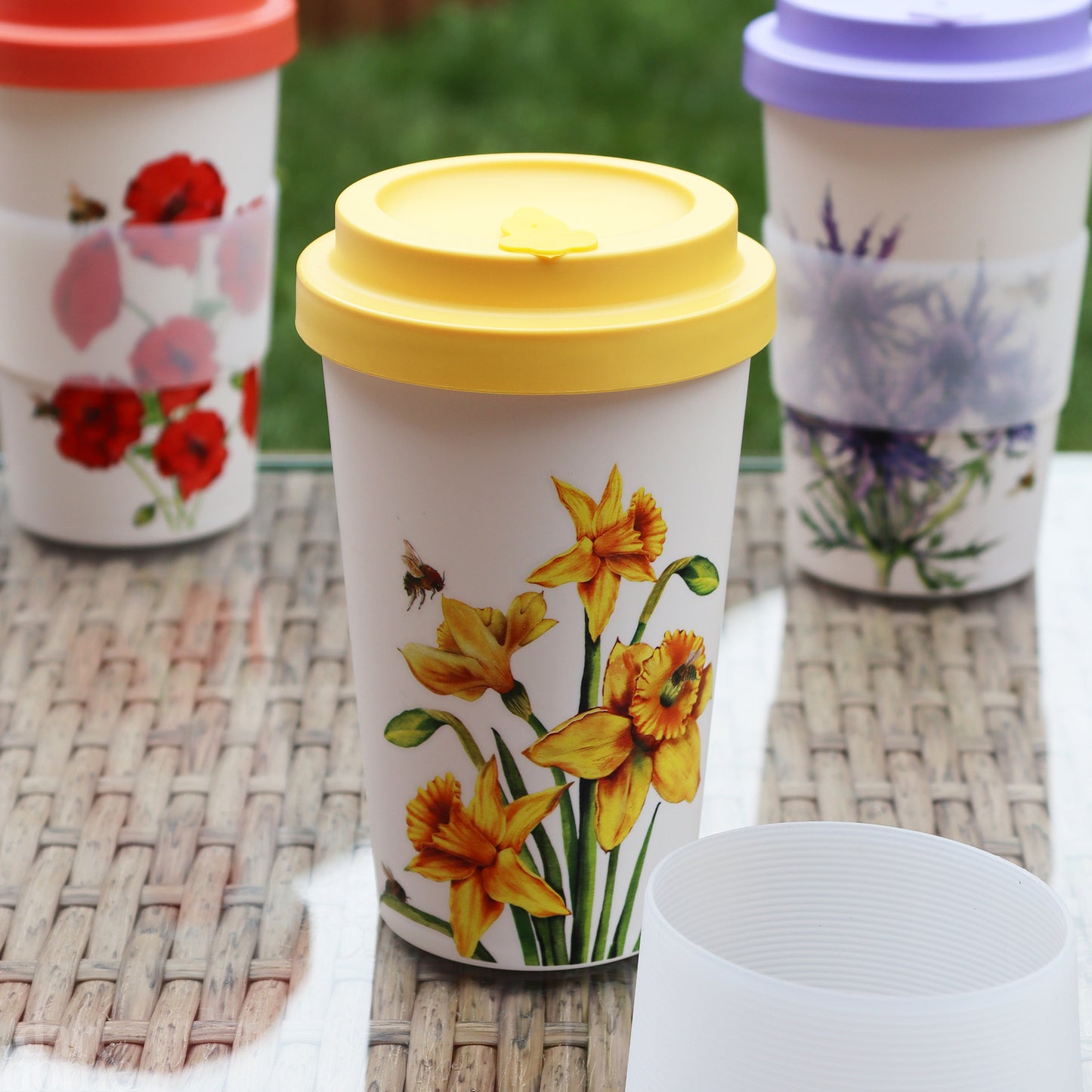 Yellow Daffodil Travel Mug