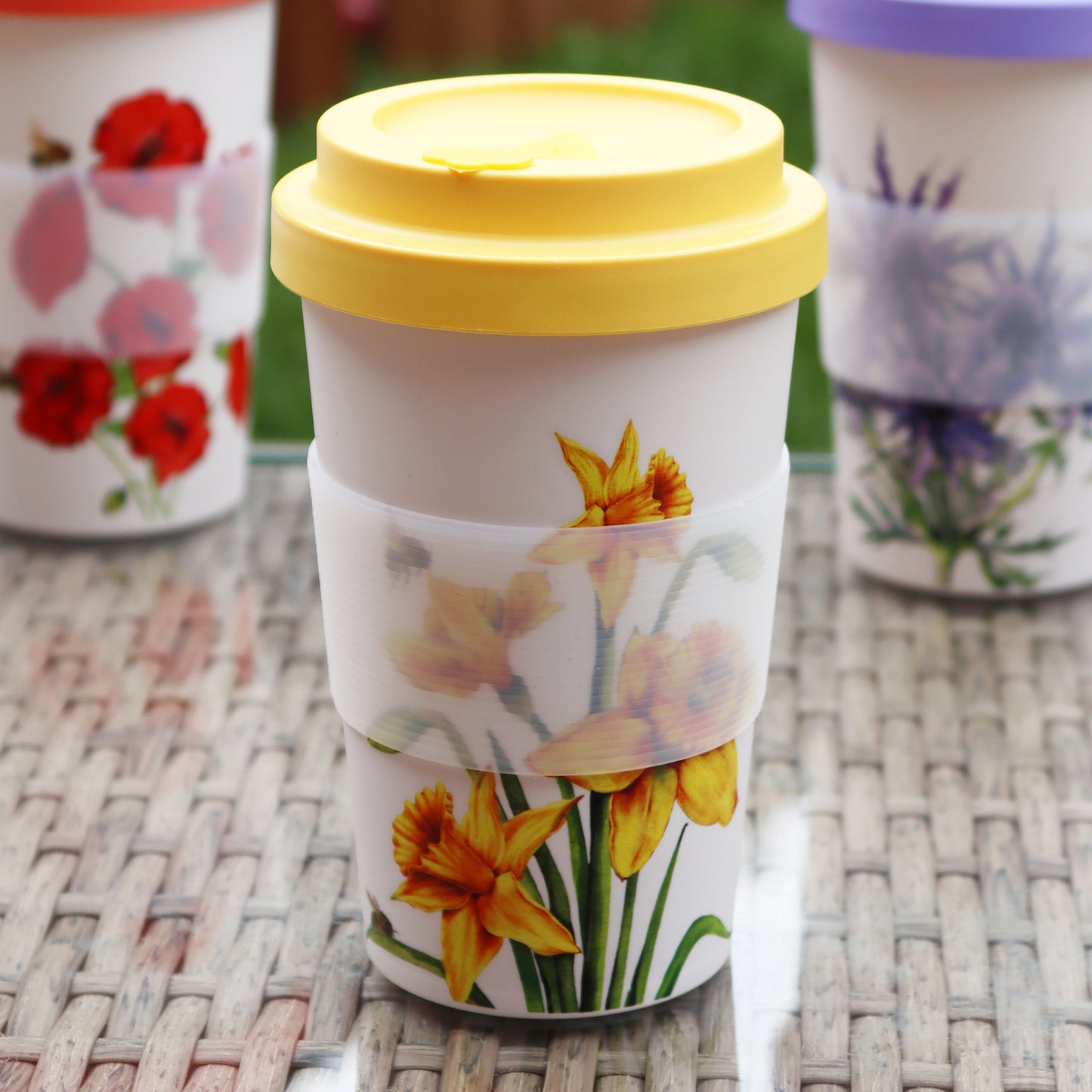 Yellow Daffodil Travel Mug