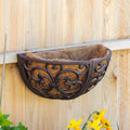 Scroll Cast Iron Hayrack Wall Planter